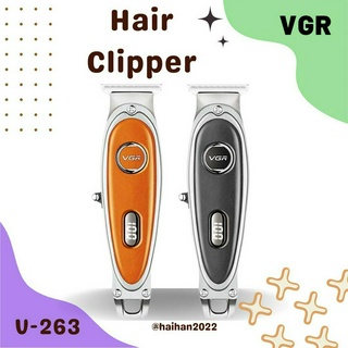 ปัตตาเลี่ยนตัดผมแบบไร้สาย VGR รุ่น V-263 ปัตตาเลี่ยนตัดผม สีดำ สีส้ม (มีสินค้าพร้อมส่ง)