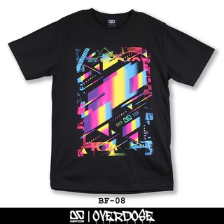 เสื้อยืดคอกลม Overdose T-shirt เสื้อยืดคอกลม สีดำ รหัส BF-08(โอเวอโดส)