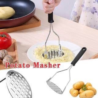 Stainless Steel Potato Masher / Hand Held Fruit Masher Ricer / Baby food supplement making tool / Press Crusher / Masher Ricer Puree Juice  / Pressure Ricer Kitchen Accessories