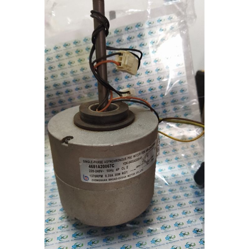 มอเตอร์คอยล์เย็นแอร์ LG/Part No :4681A20067M ,4681A20067C อะไหล่แท้มือสอง