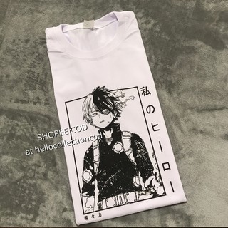 BOKU NO HERO ACADEMIA - SHOTO BW ANIME SHIRT เสื้อยืด