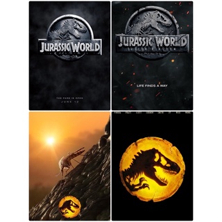 โปสเตอร์ Jurassic World 1-3 กำเนิดใหม่ไดโนเสาร์ ขนาด 11.5 X 16.5  (A3)