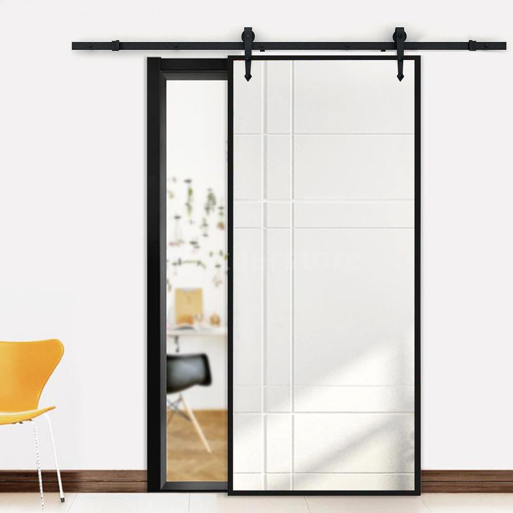 8ft Heavy Duty Sturdy Carbon Steel Sliding Barn Wood Door Track