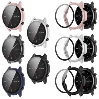 เคส + กระจกนิรภัยสําหรับนาฬิกาข้อมือ Huami Amazfit Gtr2/Gtr2 E/Gtr2