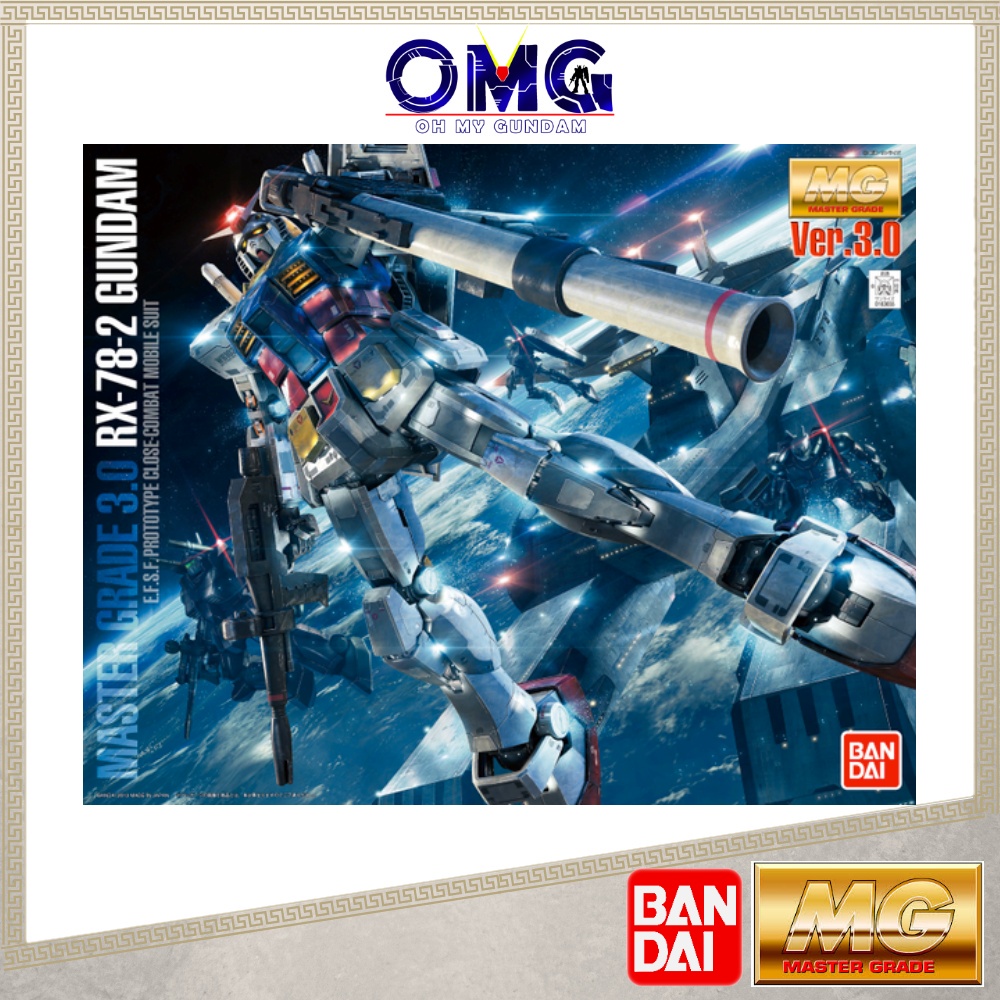 Bandai MG RX-78-2 กันดั้ม Ver. 3.0 61610 83655 RX78 RX 78 RX782 OMG 1/100 MG RX-782 เวอร์ชัน 3 MG RX
