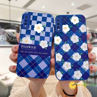 Case VIVO Y11S Y12G Y12A Y20A Y20G Y91 Y91i เคสโทรศัพท์มือถือแบบนิ่ม ลายสก๊อต ดอกไม้ สีขาว ดวงตานางฟ้า สีฟ้า สร้างสรรค์ สําหรับ เคสวีโว่ Y93 Y95 Y70 Y90 Y1S Y91C Y51 Y51S Y51A Y53S Y31 Y53 Y17 Y15 Y12 Y12i Y11 U10 Y50 Y30 Y30i Y20 Y20S Y20i Y12S Y30G