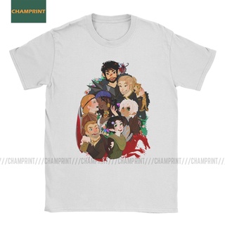 เสื้อยืดลำลองเสื้อยืด พิมพ์ลาย Dragon Age 2 Champions Fenris Iron Bull Garrett Hawke Game สไตล์วินเทจ สําหรับผู้ชายS to4
