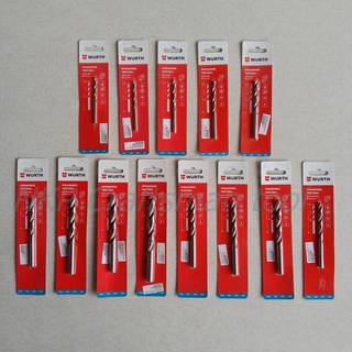ดอกสว่านเจาะเหล็ก WURTH SPIRALBOHRER TWIST DRILL DIN338 HSS ขนาด 4MM-10MM ของแท้