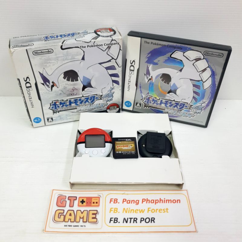 NDS Pokémon Soul Silver & Pokewalker 📟Boxed 💢 HeartGold Game [JAPAN Ver.] 🇯🇵