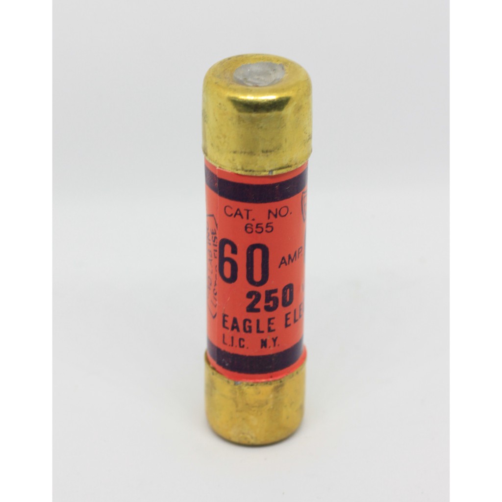 ฟิวส์กระบอก - Cylinder FUSE 60A 250V (10 เส้น/กล่อง)