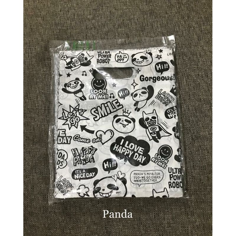 ถุงพลาสติกลาย 15x22 จํานวน 100 ใบ