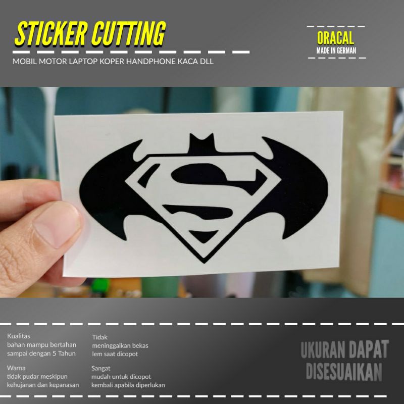 สติ๊กเกอร์ SUPERMAN X BATMAN สติ๊กเกอร์ตัดแบบกําหนดเอง