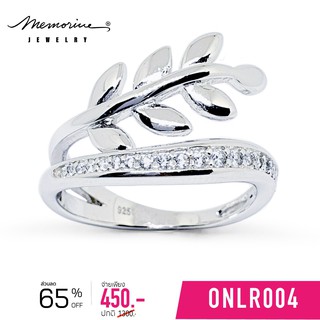 Memorine Jewelry แหวนเงินแท้ 925 ฝังเพชรสวิส(CZ) : ONLR004