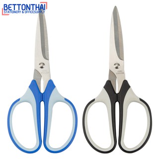 Deli 6001 Scissors กรรไกร ขนาด 190mm(7 1/2 นิ้ว) คละสี 1ชิ้น กรรไกร กรรไกรสแตนเลส กรรไกรอเนกประสงค์ office school