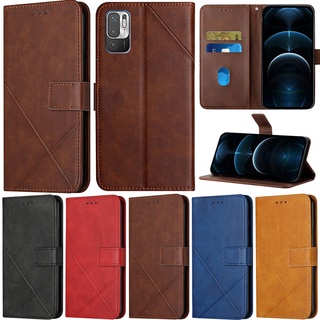 เคสโทรศัพท์มือถือหนัง PU นิ่ม ฝาพับ พร้อมช่องใส่บัตร สไตล์เรโทร สําหรับ Xiaomi Redmi Note 12 4G Note 12 Pro Note 11 Pro 5G Note 11 4G Note 10s Note 10 5G Note 10 Pro Max K50 Ultra