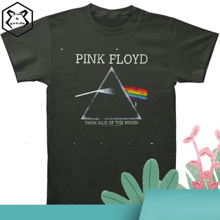 เสื้อยืดผ้าฝ้าย 100% พิมพ์ลายตัวอักษร pink floyd dark of the moon สําหรับบุรุษ