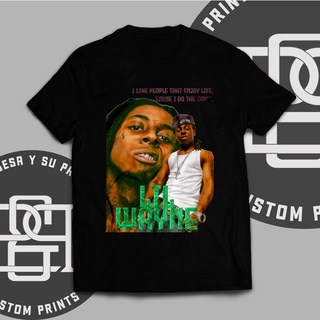 เสื้อตราหานคู่ - LIL WAYNE เสื้อ bootleg ขนาดใหญ่กราฟิก tshirt สําหรับผู้ชายผู้หญิงแฟชั่น unisex