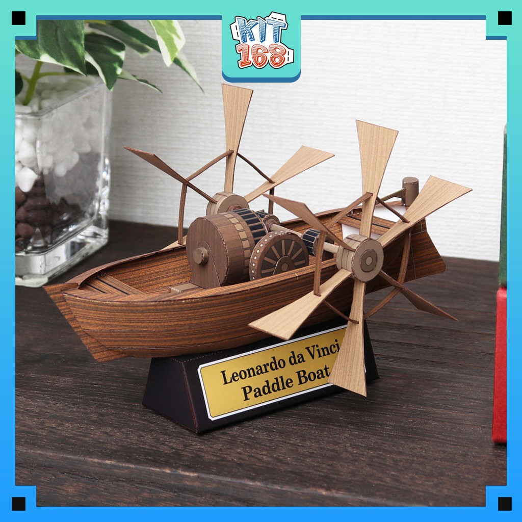 กระดาษเรือ Leonardo da Vinci (เรือพายเรือ)
