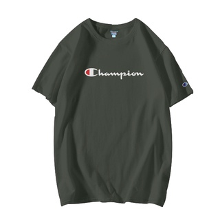 ＣＨＡＭＰＩＯＮ เสื้อยืดคอกลมผ้าฝ้ายผู้ชายมีสไตล์S-5XL