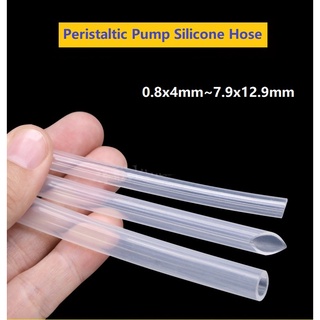 Peristaltic Pump Silicone Tube  ID 0.5/0.8/1/1.6/2/2.4/3/3.2/4/4.8/5/6/6.4/7.9/9.6MM  Food Grade  Soft Silicone Hose Flexible Drink Water Connect Pipe Nontoxic Transparent ปั๊มซิลิโคน  เกรดอาหาร ท่อซิลิโคนนิ่ม ยืดหยุ่น ท่อเชื่อมต่อน้ําดื่ม ปลอดสารพิษ