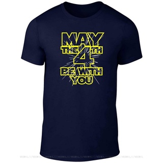 ขายดี!ขายดี เสื้อยืดลําลอง แขนสั้น พิมพ์ลาย May The 4th Be With You สไตล์คลาสสิก สําหรับผู้ชาย GGdmfn65IJnkig73S-5XL