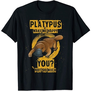 tshirtเสื้อยืดคอกลมฤดูร้อนเสื้อยืด ผ้าฝ้าย 100% พิมพ์ลาย Animal E Idea Platypus แฟชั่นSto4XL