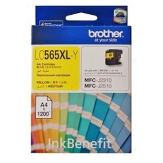 ตลับหมึกอิงค์เจ็ท สีเหลือง Brother LC-565XL Y