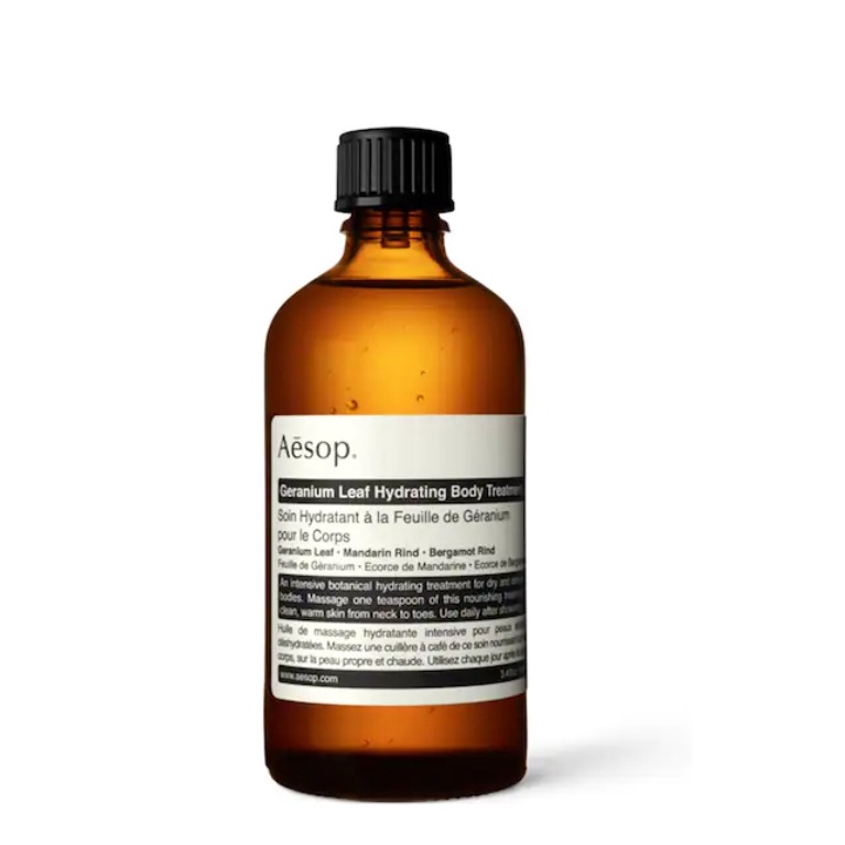 พร้อมส่ง AESOP ออยล์บำรุงผิวกาย Geranium Leaf Hydrating Body Treatment ขนาด 100 มล.