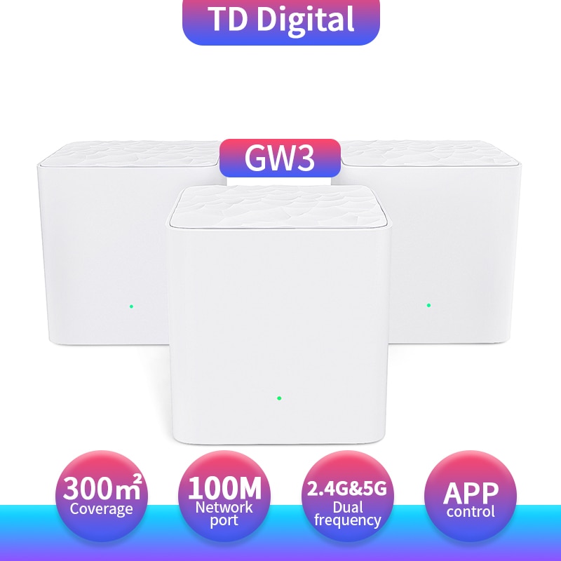 GW3 Mesh Wifi Router Wireless WiFi Repeater Whole Home System With