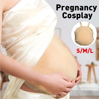 ◆▤❏Baby Soft Flesh Colored Makeup Home Crossdressing Halloween Gift Fake Belly Pregnant Bag