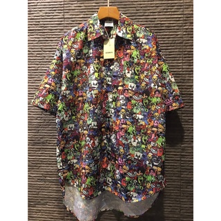 เสื้อเชิ้ต เวตมอง CARTOON PRINT SHIRT  สินค้าพร้อมส่ง ทรงoversized  สินค้าขายดี Size Xs - L