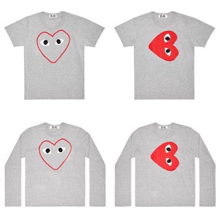 เสื้อยืดสีเทา Play COMME des GARCONS