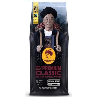 กาแฟดอยช้าง Premium Classic 250g เมล็ดกาแฟดอยช้าง (คั่วกลาง)