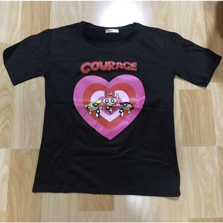 เสื้อยืดลาย Powerpuff Girl 💕รุ่นเลดี้ปราง