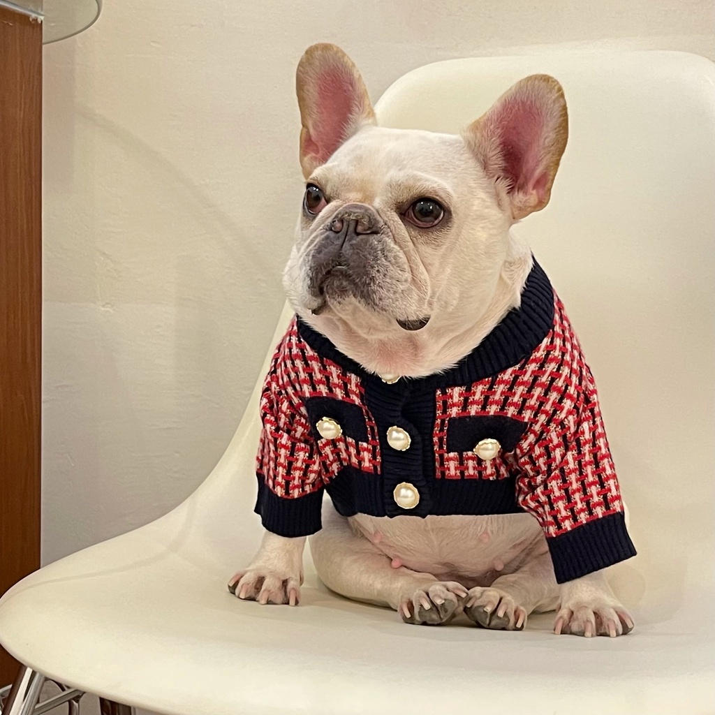 wLuxury Pet Dog Designer Clothes for Small Dogs Clothing French Bulldog