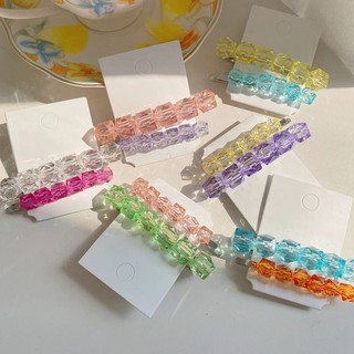 ✨ 🌷💫 Sweet Hair clips กิ๊บเซทติดผม crystal  รุ่นนี้สวย ละมุนมากๆ งานอย่างดีนะ ตัวกิ๊บใน 1 เซทเป็นแบบหนีบและสปริง เซทละ