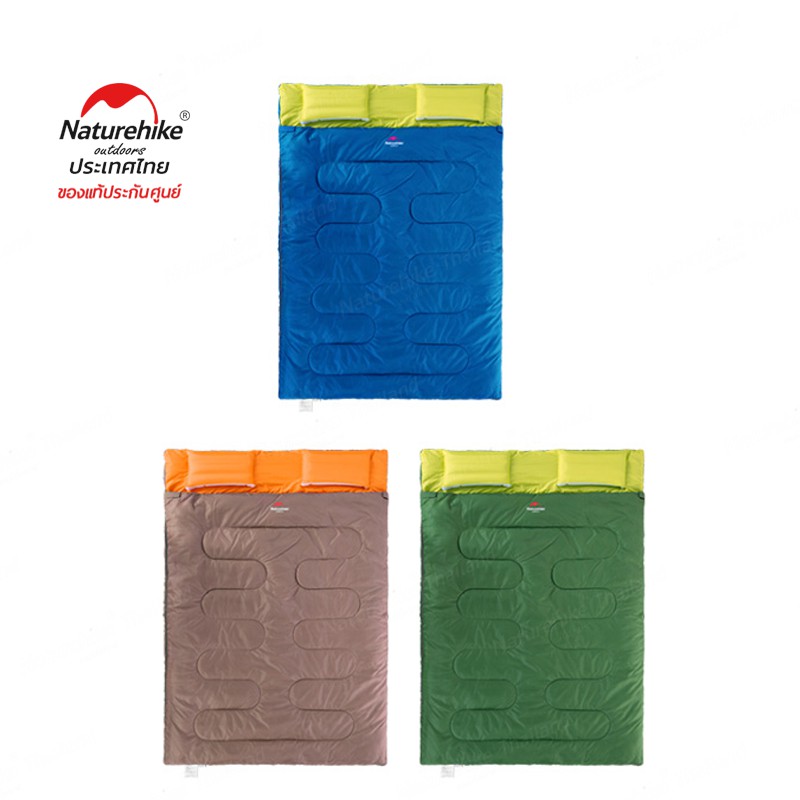 Naturehike Thailand Double Sleeping Bags With Pillows  Naturehike Thailand ถุงนอนคู่แบบมีหมอน