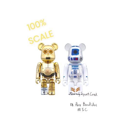 Star Wars Bearbrick  C-3PO &amp; R2-D2 100% Figure 2-Pack Set by Medicom Toy