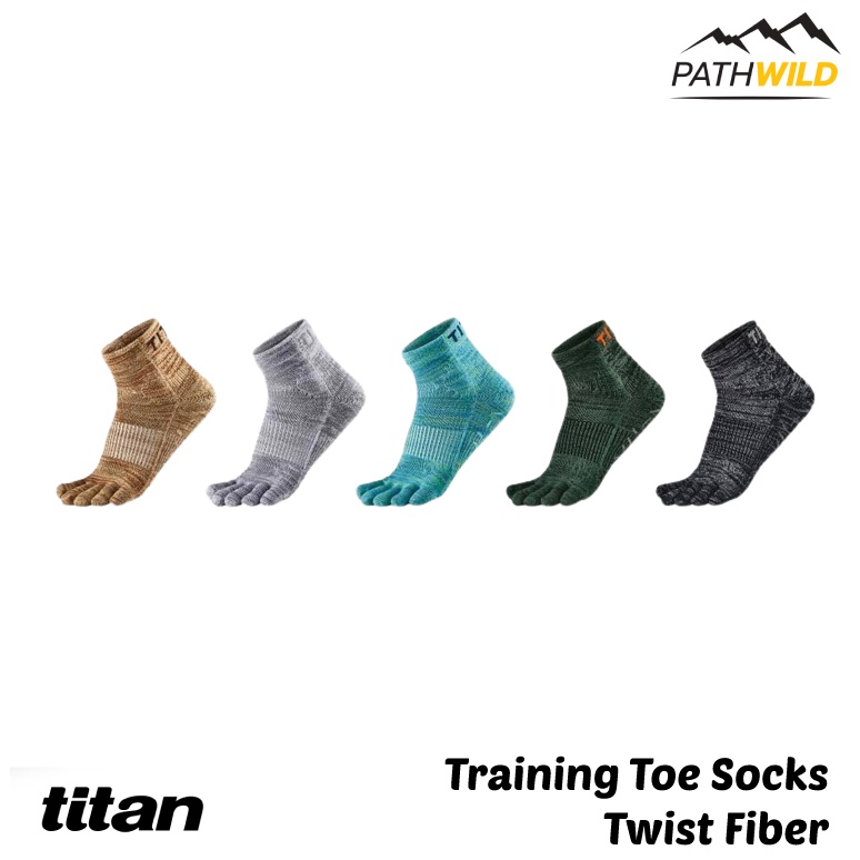 ถุงเท้าแยกนิ้ว TITAN TRAINING TOE SOCK-TWIST FIBER ลดการเสียดสี มีตัวป้องกันการลื่นที่ฝ่าเท้า เหมาะสำหรับออกกำลังกาย