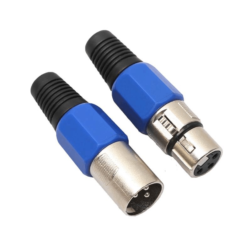 xlr 3 pin female male mic แจ็คปลั๊กเชื่อมต่อสายเคเบิ้ลเสียงไมโครโฟน