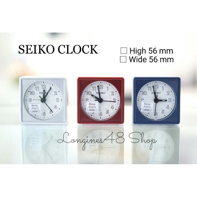 นาฬิกาปลุกขนาดเล็ก seiko qhe083 ขนาด 5.6 cm