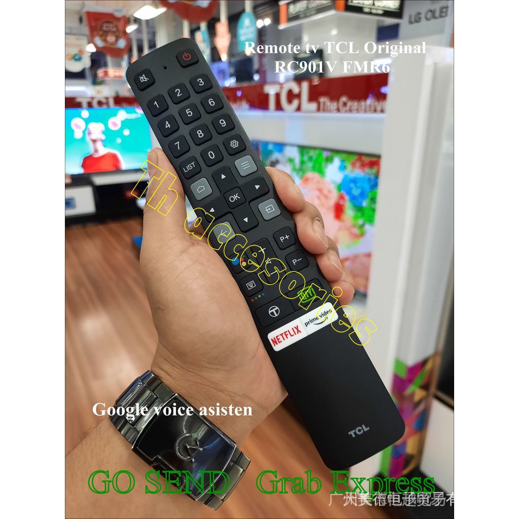 สีดํา RC901V FMR6 สําหรับรีโมทคอนโทรล TCLTV สําหรับ Android TV