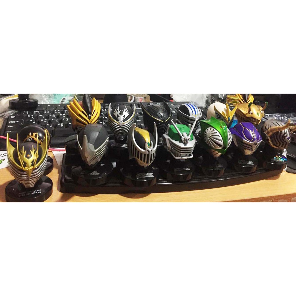 bandai masked rider ryuki head set 1/6