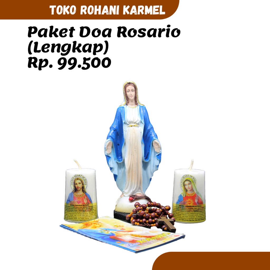 LILIN ROSARY PRAYER PACKAGE / ROSARY / MOTHER MARY STATUE / CATHOLIC ROSARY / CATHOLIC PRAYER STATUE
