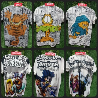 เสื้อยืด พิมพ์ลายการ์ตูน Garfield SCOOBY DOO BANGKOK ขนาดใหญ่ XL XXL XXXL