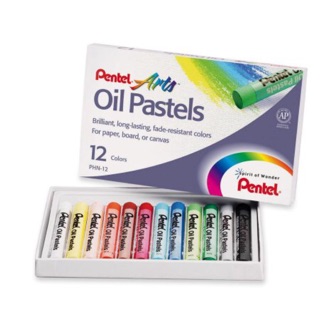 สีชอล์ค ออยล์ พาสเทล Pentel 12สี