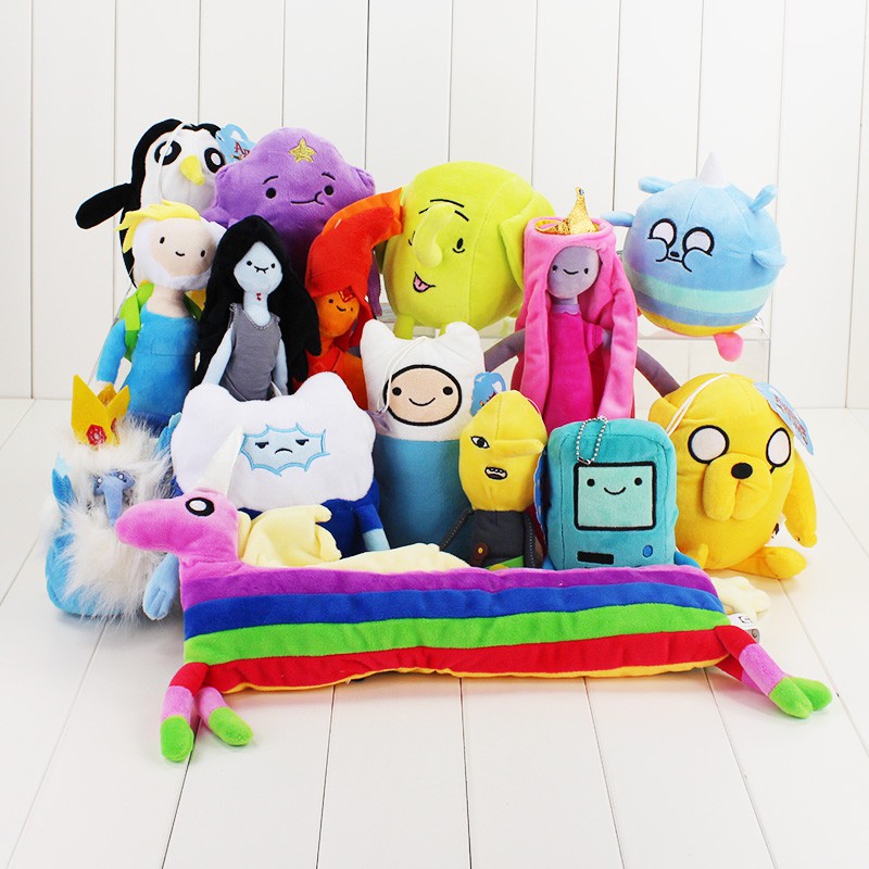 14-28 ซม.เวลาผจญภัย Finn และ Jake ของเล่นตุ๊กตา Jake Penguin Gunter Finn Beemo BMO ตุ๊กตาสัตว์ตุ๊กตานุ่ม Party Supplies