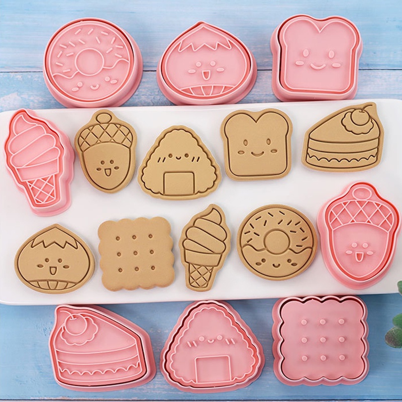 8 ชิ้น / เซต การ์ตูน ขนม อาหาร รูปร่าง บิสกิต แม่พิมพ์ เกาลัด สน กรวย ข้าวปั้น ขนมปังปิ้ง คุกกี้ ตัด แม่พิมพ์ฟองดองท์ เค้ก เครื่องมืออบ ราคา ถูกที่สุด ดีลบีเคเค