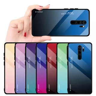 Case Xiaomi Redmi 9 เคสเสี่ยวมี่ เรดมี9 เคสกระจกสองสี เคสกระจกไล่สี ขอบนิ่ม TPU CASE เคส Redmi9 เคสกันกระแทก