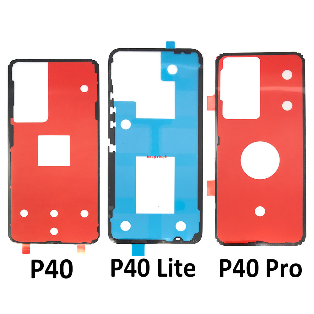BP- ใหม่สําหรับ Huawei Honor 30 P20 Mate 20 Pro P30 P40 Pro Lite ฝาหลังแบตเตอรี่สติกเกอร์ประตูกาวกาวเทป